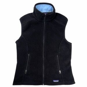 Patagonia Women’s Synchilla Black Full Zip Vest Size Medium
